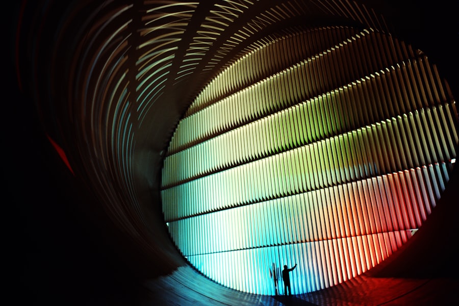 Turning vanes inside a NASA wind tunnel